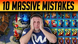 FTP Day 3 - 10 MASSIVE MISTAKES NEW PLAYERS MAKE | Raid: Shadow Legends