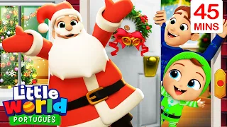 Toc, Toc, O Papai Noel Chegou, Joãozinho! | O Mundo de Nina e Nico - Little World Português