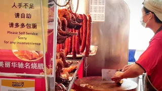 1.20USD RM5 onwards Roasted Duck Roasted Pork Rice Noodle and Chai Kuih 美丽华烧鸭饭炒面线菜糕 Penang Malaysia