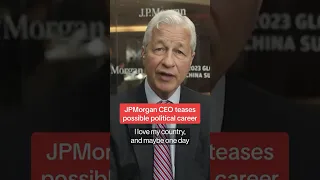 JPMorgan CEO Teases Possible Political Career