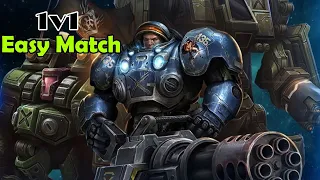 Easy Match! No tryhard micro needed! as Tychus vs Karax 1v1 - Direct Strike:Commanders SC2