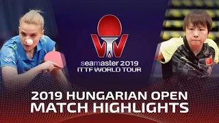 Hu Limei vs Adina Diaconu | 2019 ITTF World Tour Hungarian Open Highlights (Pre)