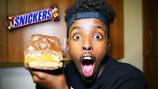 DIY GIANT SNICKERS BAR!! (WORLD'S BIGGEST CHOCOLATE BAR)