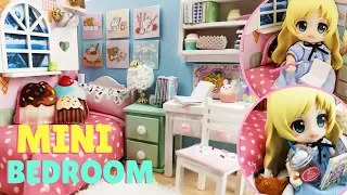 DIY Miniature KAWAII Bedroom-Dollhouse Kit Tutorial-DIY Miniature School Supplies!