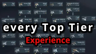 ONE match with EVERY TOPTIER JET in War thunder
