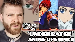 First Time Reacting to The TOP 50 MOST Underrated Anime Openings | New Anime Fan! | REACTION