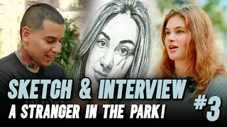 Sketched & Interviewed a Total Stranger in the Park #3 !