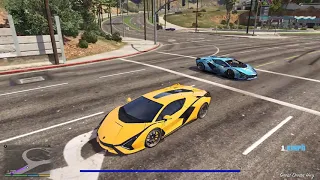 TECHNO GAMERZ LAMBORGHINI SIAN VS MY LAMBORGHINI RACE CHALLANGE | GTA V GAMEPLAY