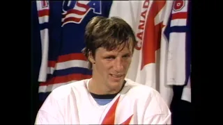 1984 Canada Cup Intermission Interview with Mike Bossy