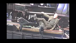 Billy Joel Falls Down on Stage & Throws a Stool at the Audience as Elton John Watches