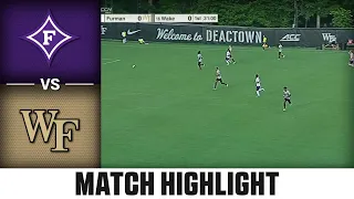 Furman vs. Wake Forest ACC Men's Soccer Highlights (2023)