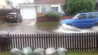 Floods on canvey island 2013