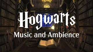 Hogwarts Library Ambience | Relaxing Harry Potter Music with Rain Sounds and Library Ambience