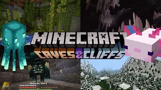 THE CAVES AND CLIFFS UPDATE & Everything Announced at Minecraft Live!!