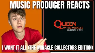 Music Producer Reacts To I Want It All By Queen (The Miracle - Collectors Edition)