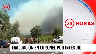 Evacuación en Coronel por incendio: "Fue muy rápido el avance" | 24 Horas TVN Chile