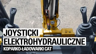 Joysticki elektrohydrauliczne w koparko-ładowarkach Cat | Bergerat Monnoyeur