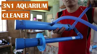 3 in 1- Aquarium vacuum cleaner, Water changer and Overflow