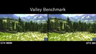 Valley Benchmark Face Off GTX 980M vs GTX 980