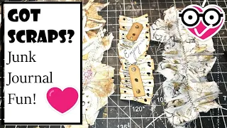 GOT SCRAPS OF PAPER OR FABRIC? SUPER Easy BEGINNER FRIENDLY Snippet Roll Ideas for Junk Journals!!