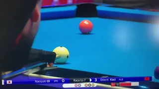 Eklent Kaci World Pool Masters Shot Bounces out of pocket