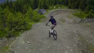 Makken rides Hafjell bike park - Roller Coaster.