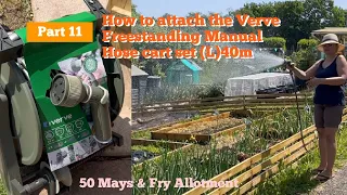 How to attach the verve freestanding manual hose cart set (L) 40m #allotment #garden #hosepipe