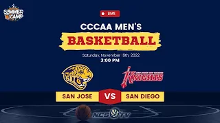 San Jose City vs San Diego City College Men's Basketball LIVE 11/19/22
