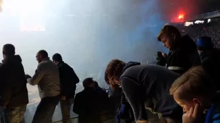 Finale Croky Cup Club Brugge - Standard: Pre-game atmosphere.