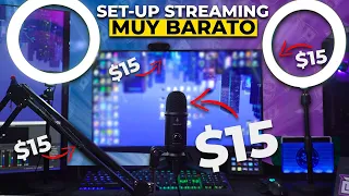 ¡El micrófono MÁS BARATO para directos!  Armando TODO un set-up para streaming POR MENOS DE $100 😱