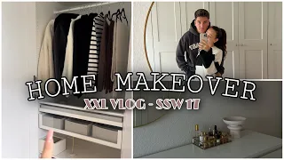 XXL Wohnungsmakeover - NEUES ANKLEIDEZIMMER + Küche ausmisten SSW 16 & 17 - VLOG