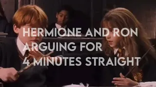 hermione & ron arguing for 4 minutes straight | dracoswife