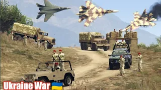 🔴 Harmful Attack By Ukraine Deadly J906 Drones On Russian Border Convoy,T:89 BZ5601 Vehicles Gta-⁵