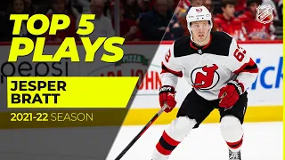 Top 5 Jesper Bratt Plays from 2021-22 | NHL