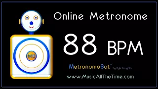 Online Metronome at 88 BPM MetronomeBot