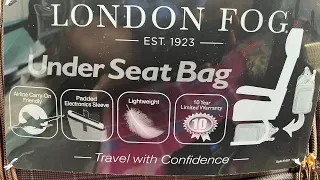 The perfect Free Personal Item bag for travel #underseatbag #londonfog #travel