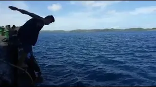 How To DIVE in Sea (Paano mag Dive) demo