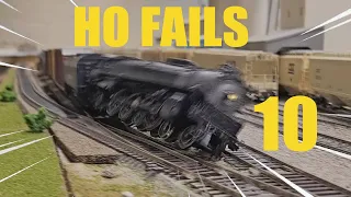 HO Scale Fails and Derailments Part 10!