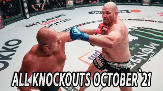 Knockouts in MMA october`21