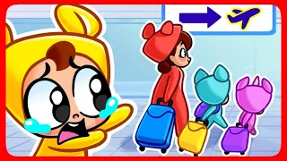 😭 Baby Got Lost in the Airport! 😱🩻 X-Ray in the Airport Airport 😱 Safety Rules! for Kids