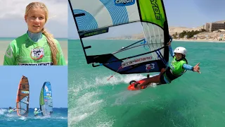 PWA Windsurf World Cup Fuerteventura: Bobbi-Lynn De Jong, 13-years old