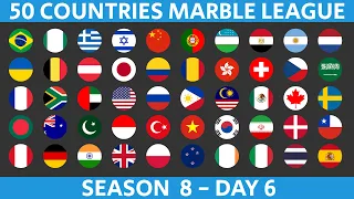 50 Countries Marble Race League Season 8 Day 6/10 Marble Race in Algodoo