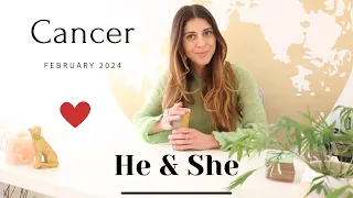 CANCER ❤️THEY FEEL & UNDERSTAND YOU MORE THAN YOU THINK - February 2024 Tarot Reading