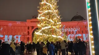 Новый Год 2024  Санкт-Петербург - Дворцовая площадь, Эрмитаж, Итальянская улица - Ярмарка.