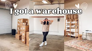 I GOT A WAREHOUSE | Latina Small Business, Moving and Organizing Vlog + Tour