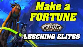 Make a FORTUNE In Shadowlands Leeching Elite Mobs | Shadowlands Goldmaking