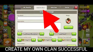 How to create Clan in Clash of clans successful