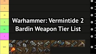 My Ranking of Bardin's Weapons in Vermintide 2