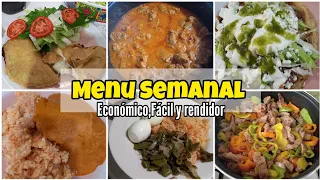 Menú Semanal 🤤 7 Menús deliciosos para toda tu semana👌✅️💰😉