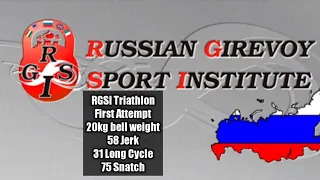 RGSI triathlon first attempt - 58 Jerk, 31 Long Cycle, 75 Snatch